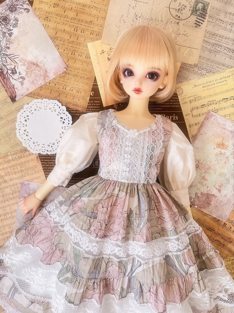 L_007 SD少女 ドレスセット ワンピース