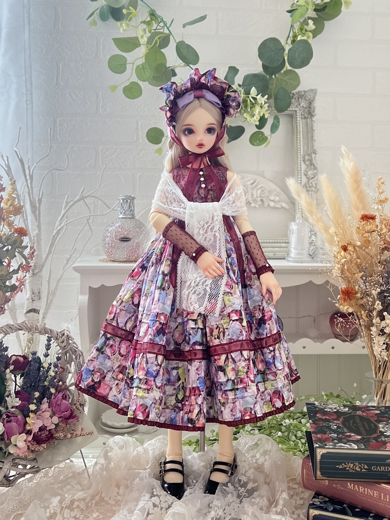 no.L-011 スーパードルフィー SDサイズ LIBERTY ワンピース ドレス