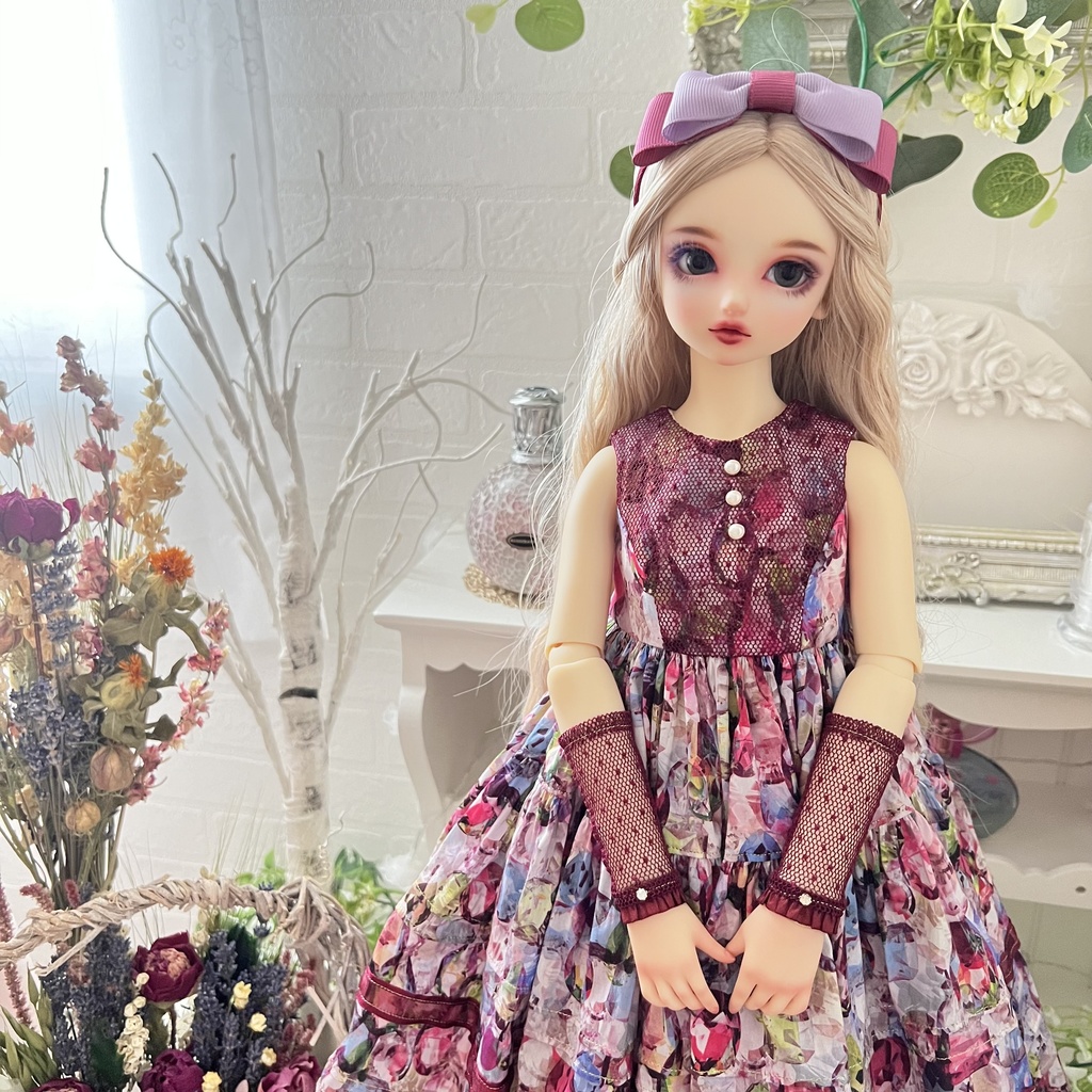 no.L-011 スーパードルフィー SDサイズ LIBERTY ワンピース ドレス
