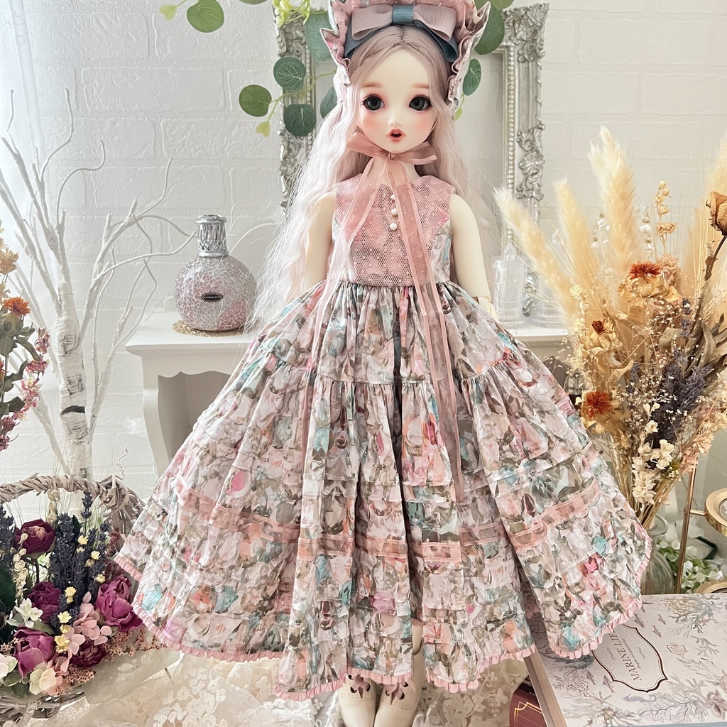 no.L-012 スーパードルフィー SDサイズ LIBERTY ワンピース ドレス