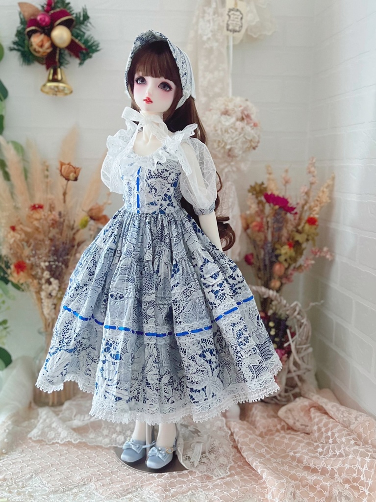 no.L-017 スーパードルフィー SDサイズ YUWAワンピース ドレス