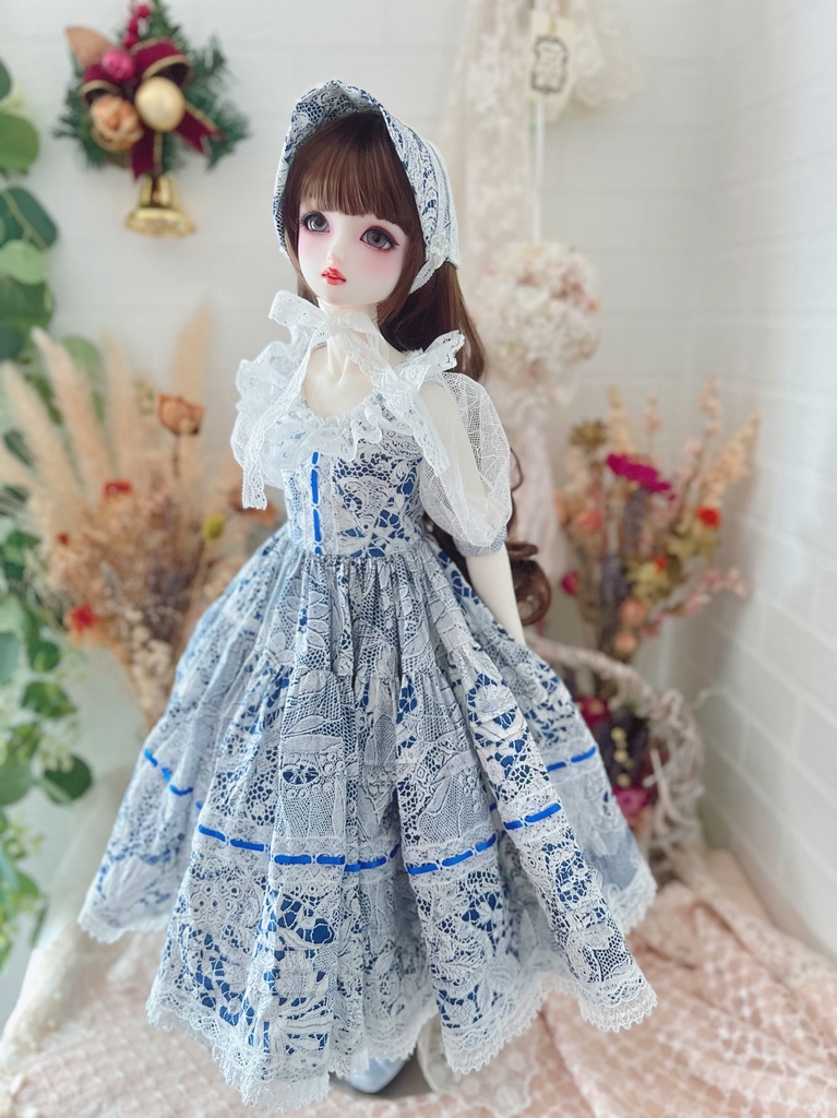 no.L-017 スーパードルフィー SDサイズ YUWAワンピース ドレス