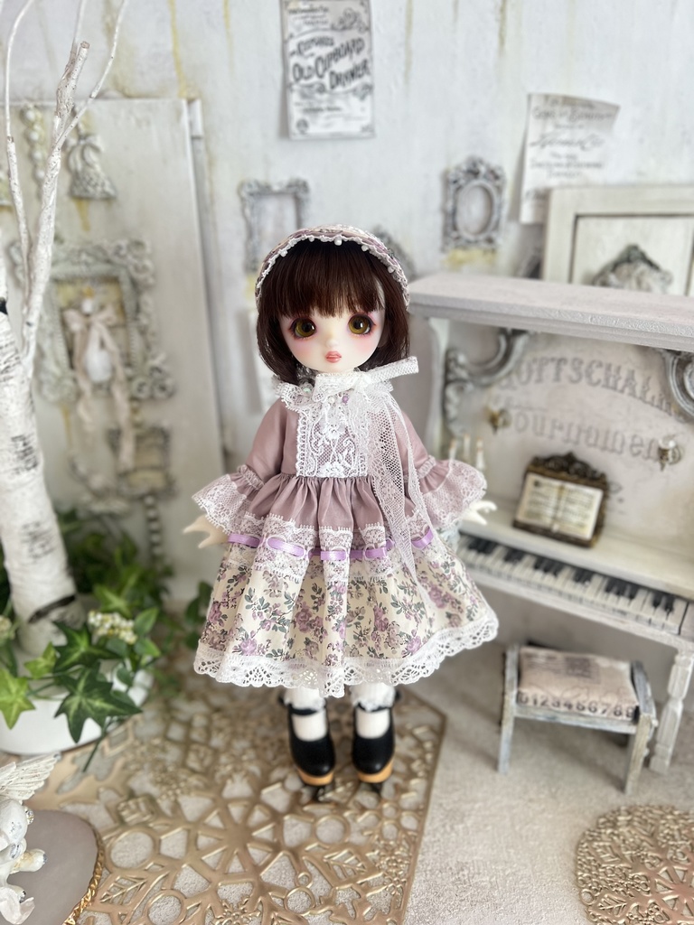 no.S-001 スーパードルフィー 幼SDサイズ LIBERTYワンピース