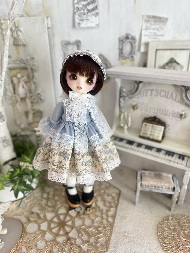 no.S-002 スーパードルフィー 幼SDサイズ LIBERTYワンピース