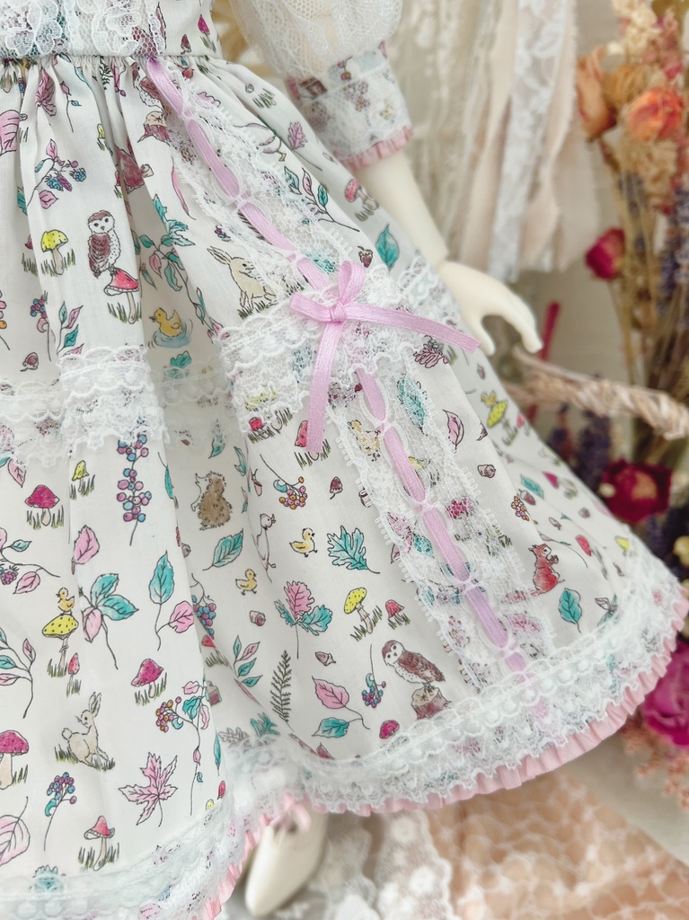 no.L-018 スーパードルフィー SDサイズ LIBERTYワンピース ドレス