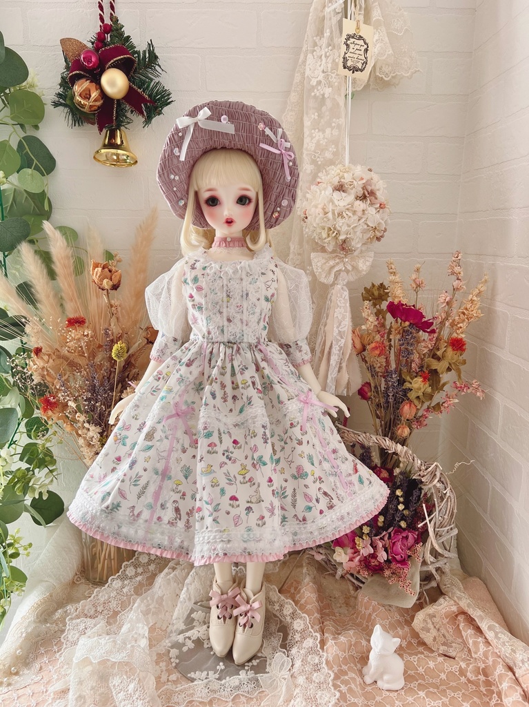 no.L-018 スーパードルフィー SDサイズ LIBERTYワンピース ドレス
