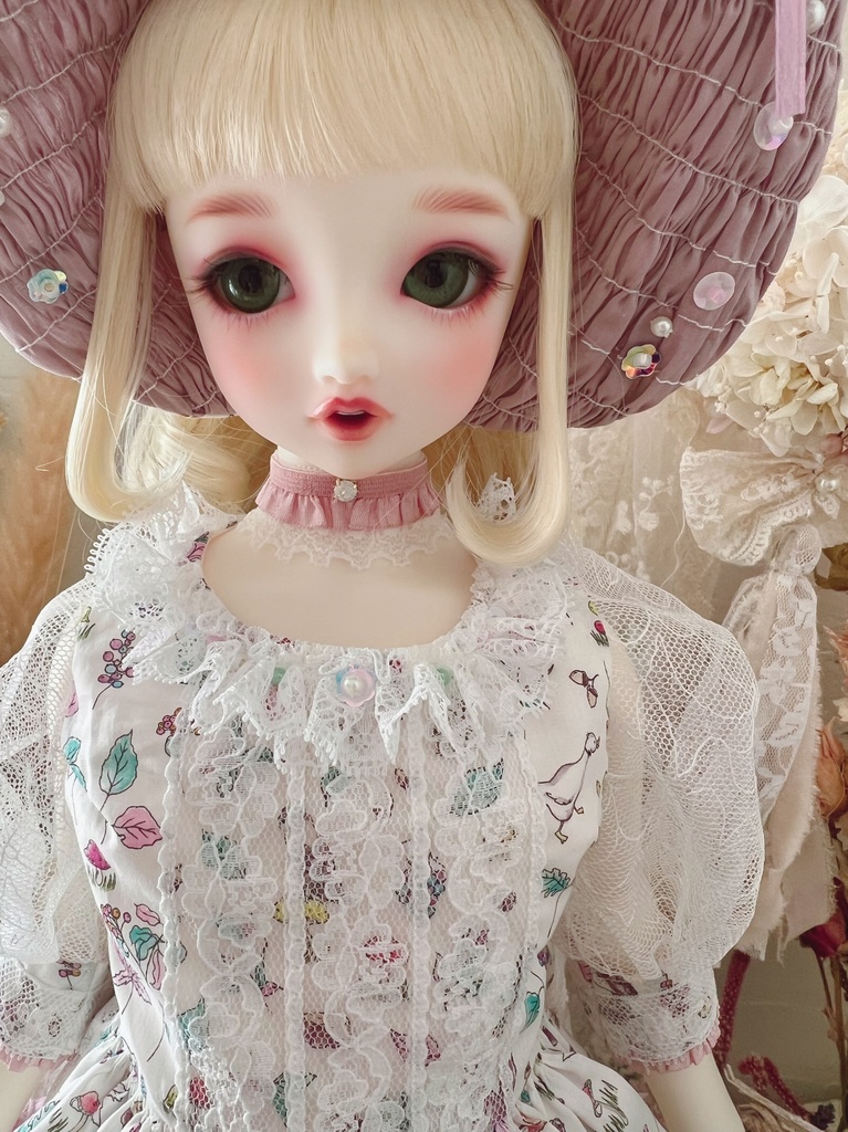 no.L-018 スーパードルフィー SDサイズ LIBERTYワンピース ドレス