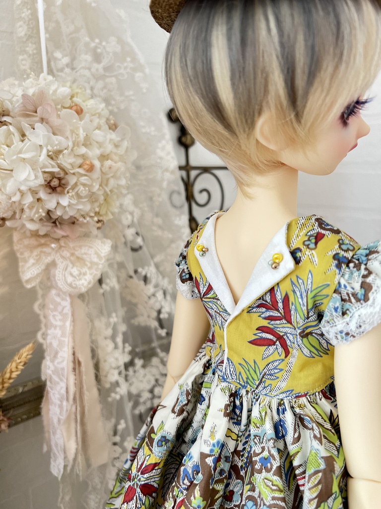 no.L-019 スーパードルフィー SDサイズ LIBERTYワンピース ドレス