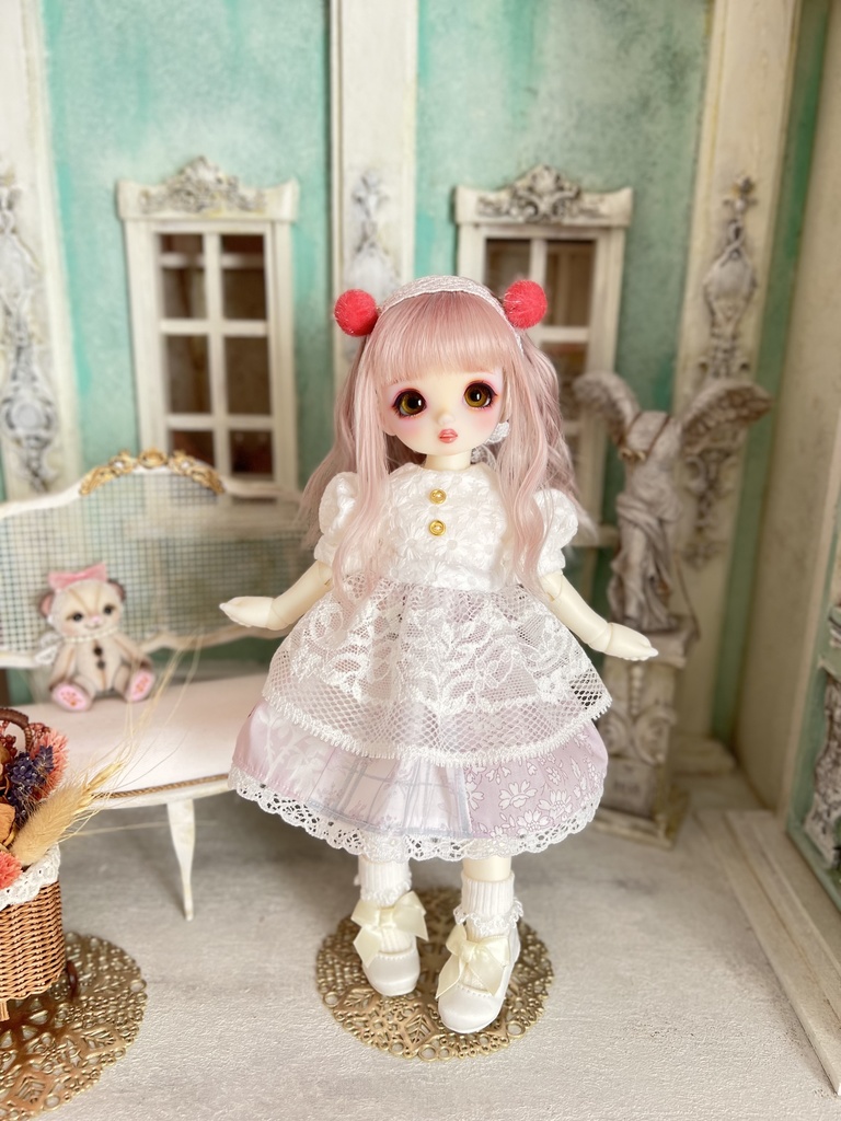 no.S-005〜009 スーパードルフィー 幼SDサイズ LIBERTYワンピース