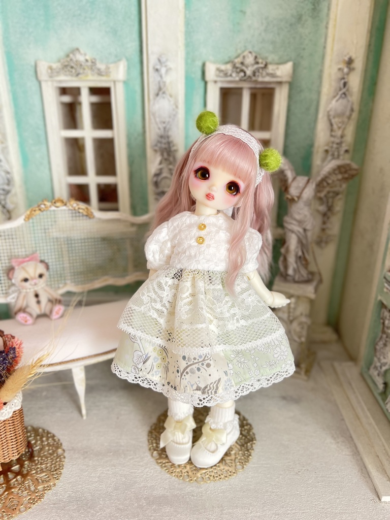 no.S-005〜009 スーパードルフィー 幼SDサイズ LIBERTYワンピース