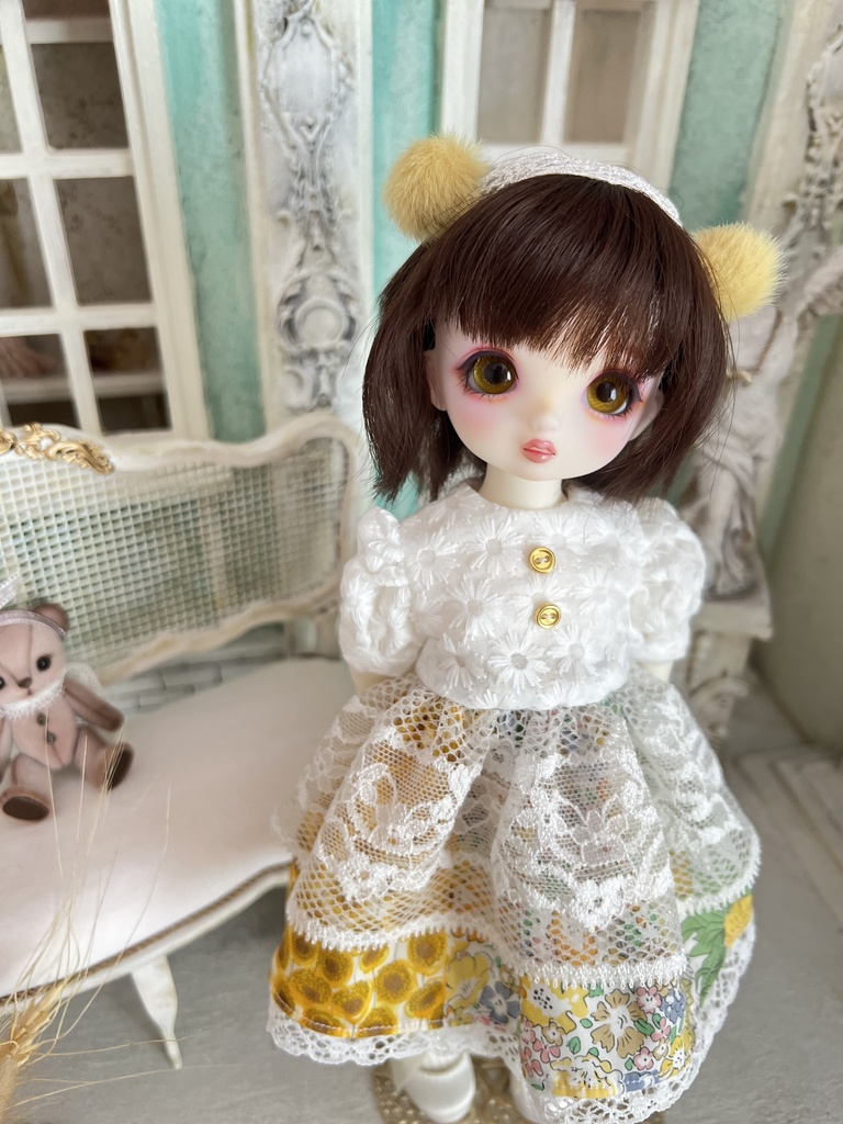 no.S-005〜009 スーパードルフィー 幼SDサイズ LIBERTYワンピース