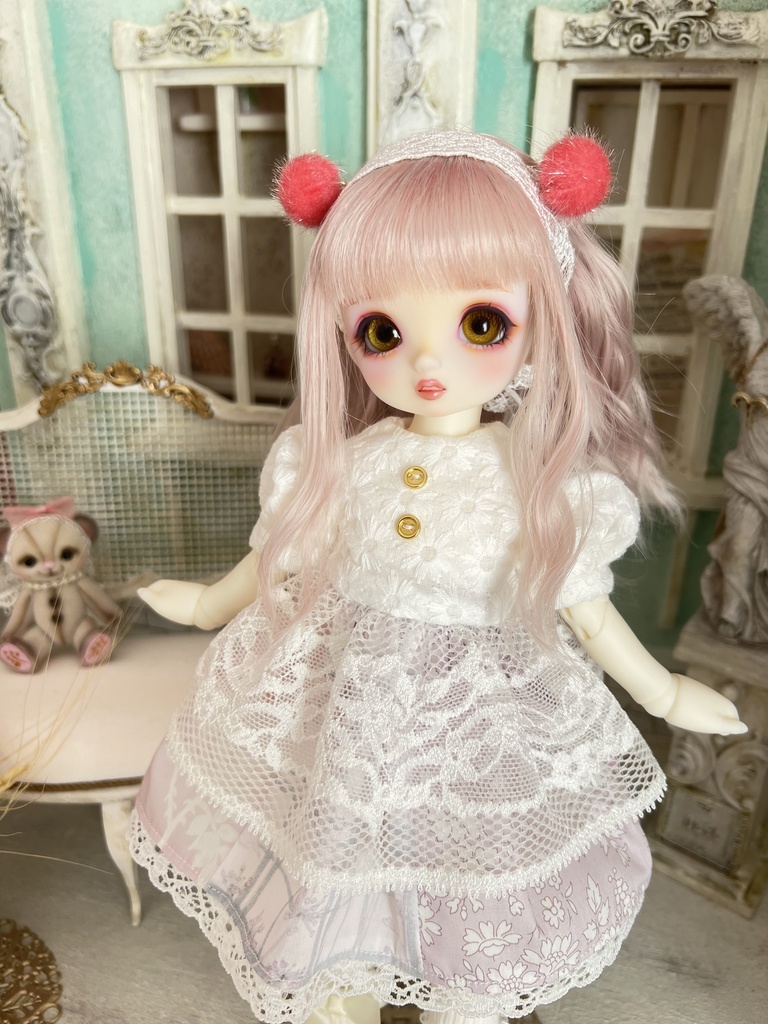 no.S-005〜009 スーパードルフィー 幼SDサイズ LIBERTYワンピース