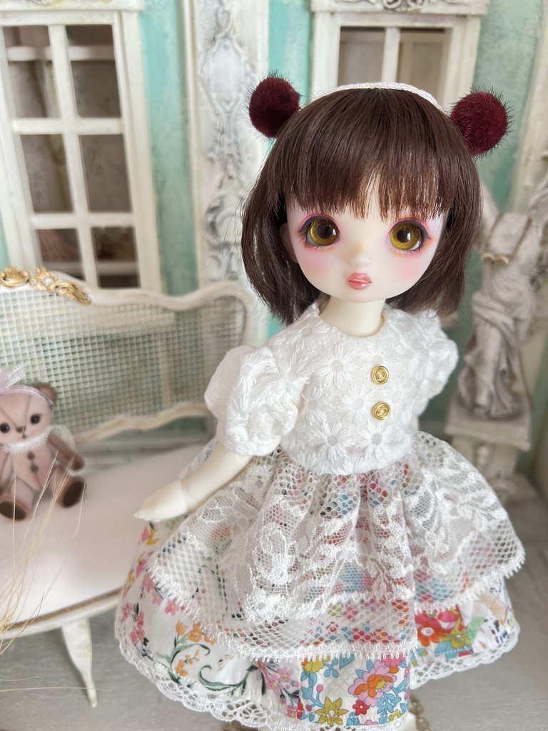 no.S-005〜009 スーパードルフィー 幼SDサイズ LIBERTYワンピース