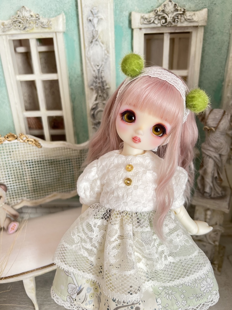 no.S-005〜009 スーパードルフィー 幼SDサイズ LIBERTYワンピース