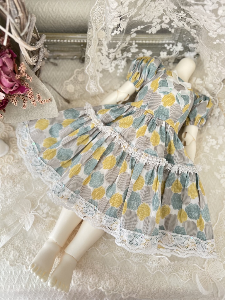 no.L-021〜24 スーパードルフィー SDサイズ LIBERTYワンピース ドレス