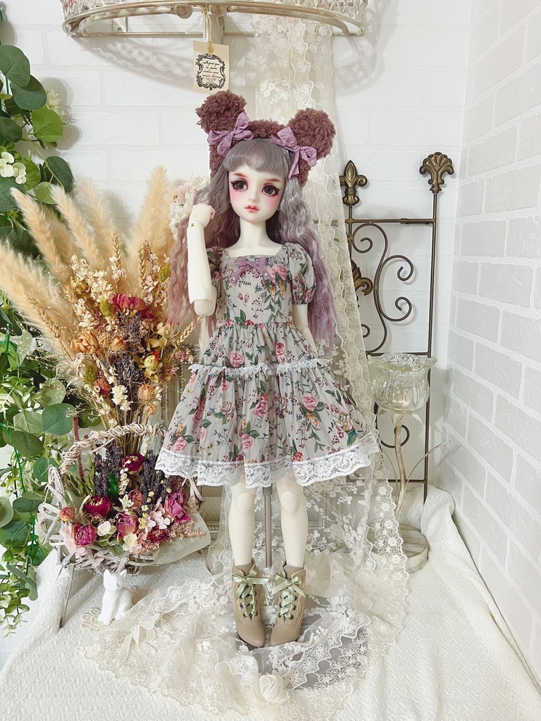 no.L-021〜24 スーパードルフィー SDサイズ LIBERTYワンピース ドレス