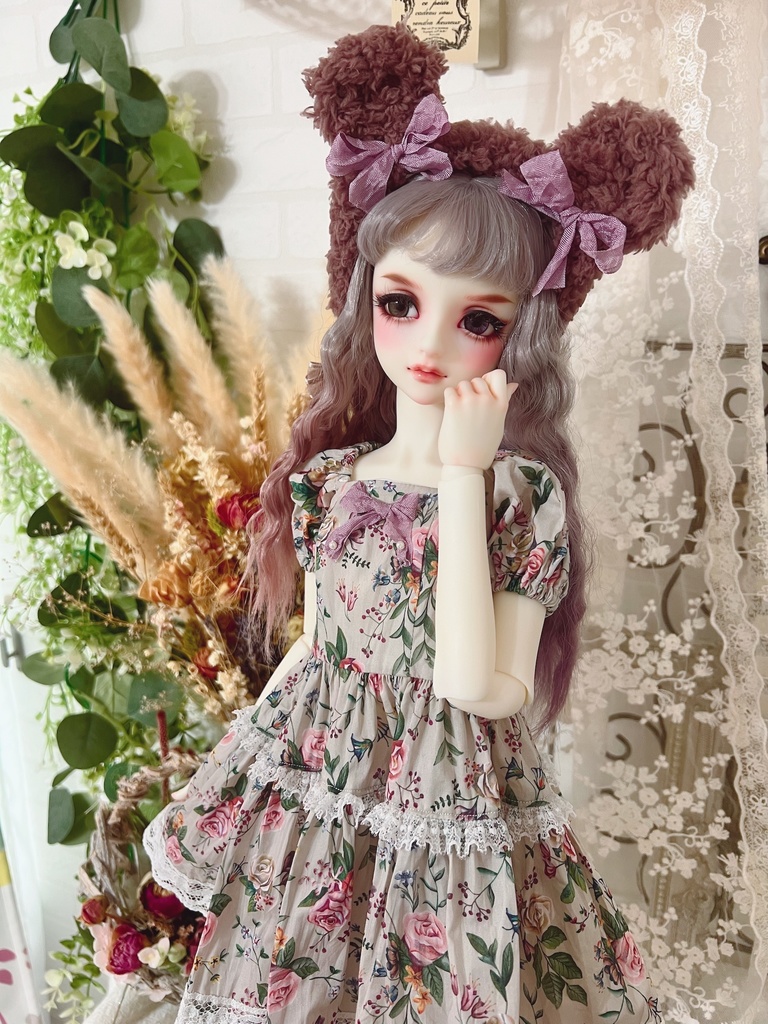 no.L-021〜24 スーパードルフィー SDサイズ LIBERTYワンピース ドレス