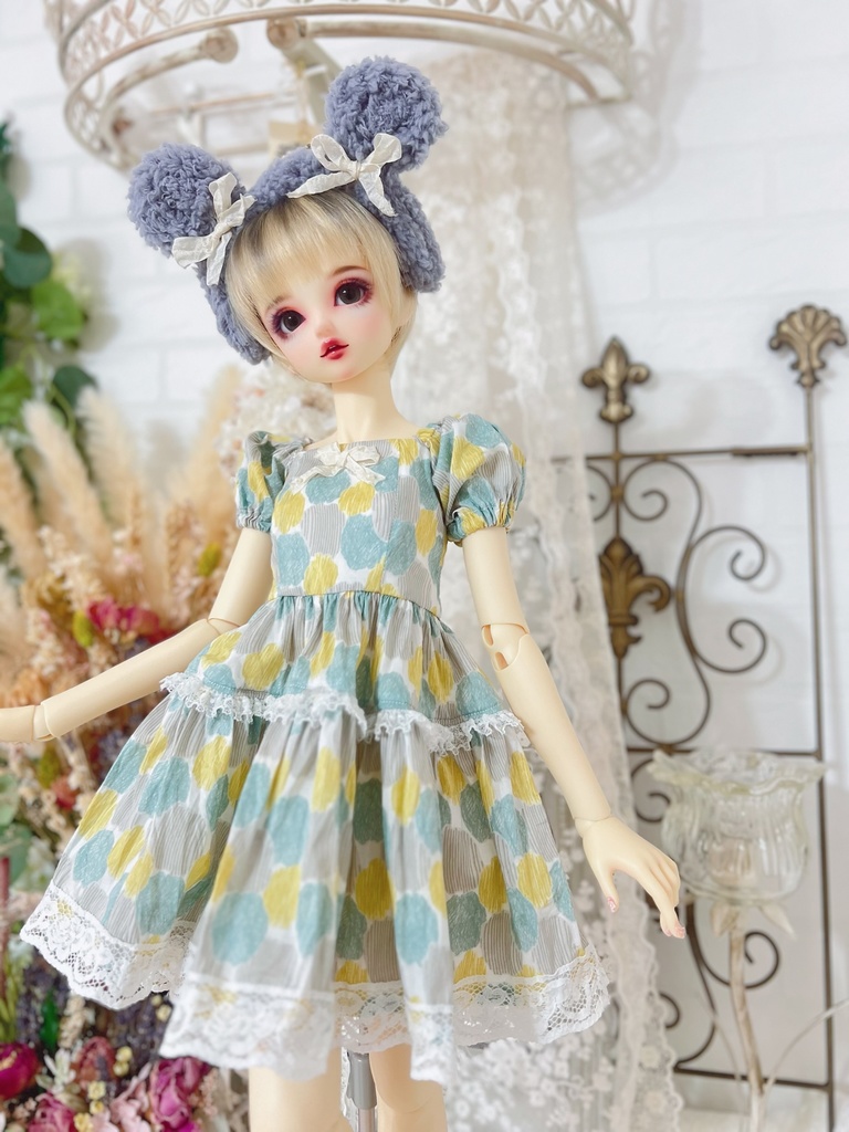 no.L-021〜24 スーパードルフィー SDサイズ LIBERTYワンピース ドレス