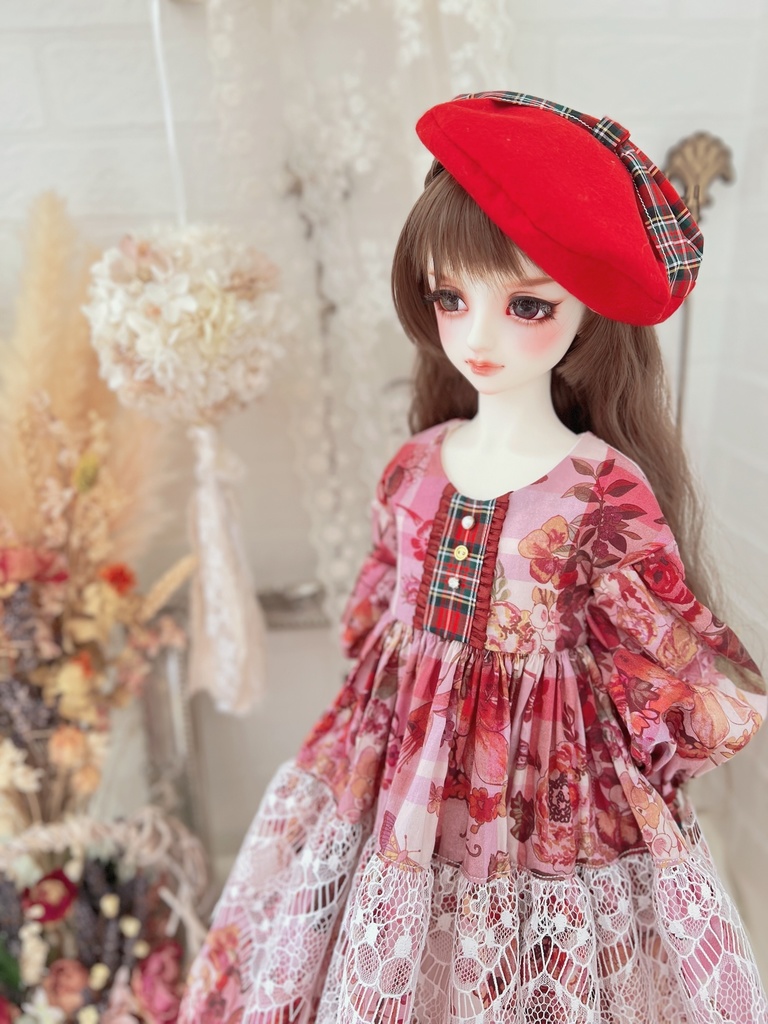 no.L-026 スーパードルフィー SDサイズ LIBERTYワンピース ドレス