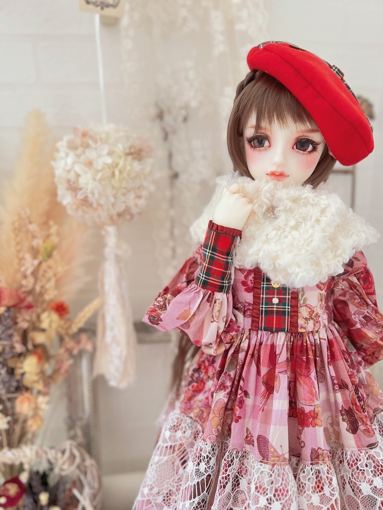 no.L-026 スーパードルフィー SDサイズ LIBERTYワンピース ドレス