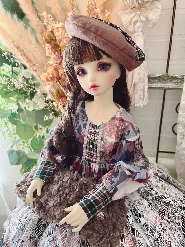 no.L-027 スーパードルフィー SDサイズ LIBERTYワンピース ドレス