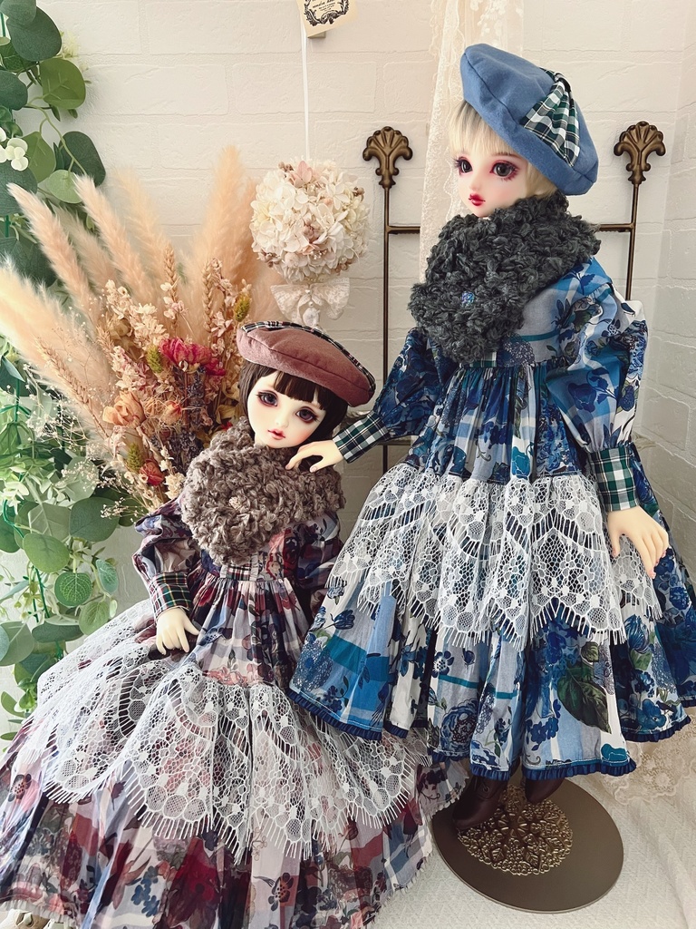 no.L-027 スーパードルフィー SDサイズ LIBERTYワンピース ドレス