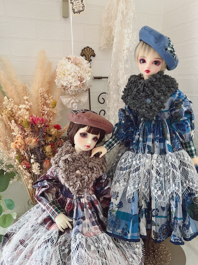 no.L-028 スーパードルフィー SDサイズ LIBERTYワンピース ドレス