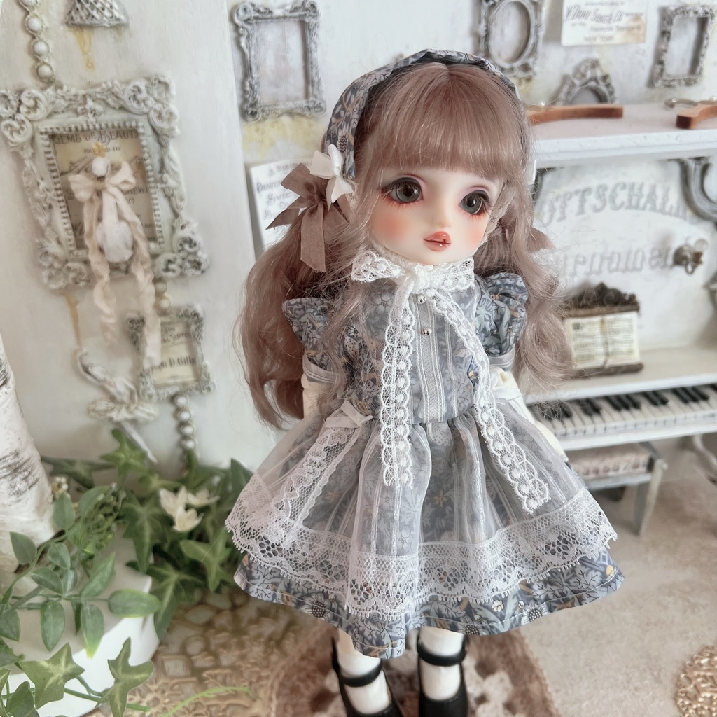 no.S-010 スーパードルフィー 幼SDサイズ LIBERTYワンピース