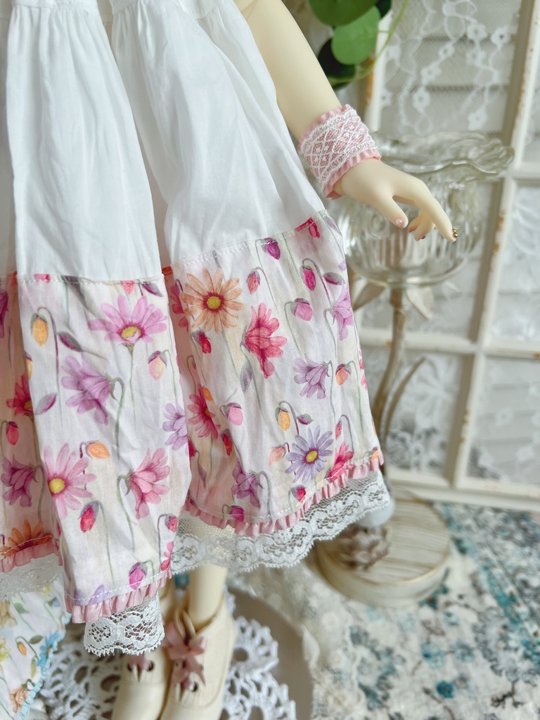 no.L-029 pink スーパードルフィー SDサイズ LIBERTYワンピース ドレス