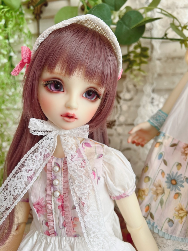 no.L-029 pink スーパードルフィー SDサイズ LIBERTYワンピース ドレス