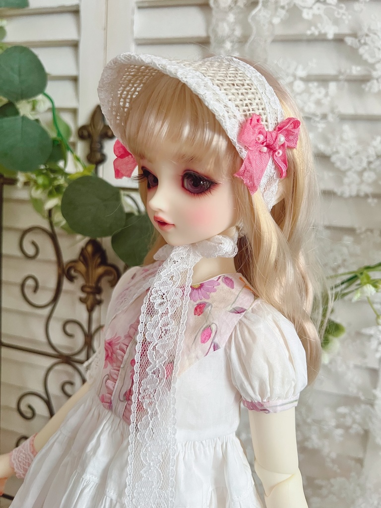 no.L-029 pink スーパードルフィー SDサイズ LIBERTYワンピース ドレス
