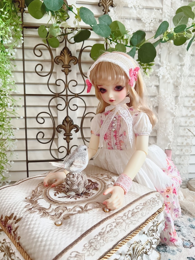 no.L-029 pink スーパードルフィー SDサイズ LIBERTYワンピース ドレス