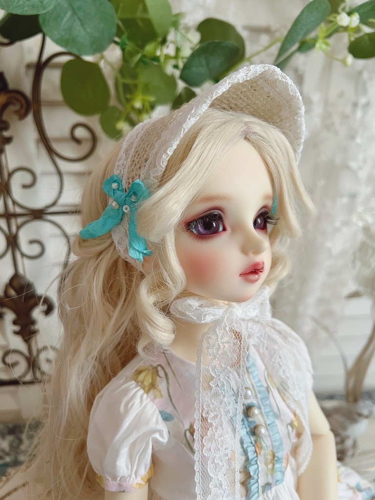 no.L-030 blue スーパードルフィー SDサイズ LIBERTYワンピース ドレス