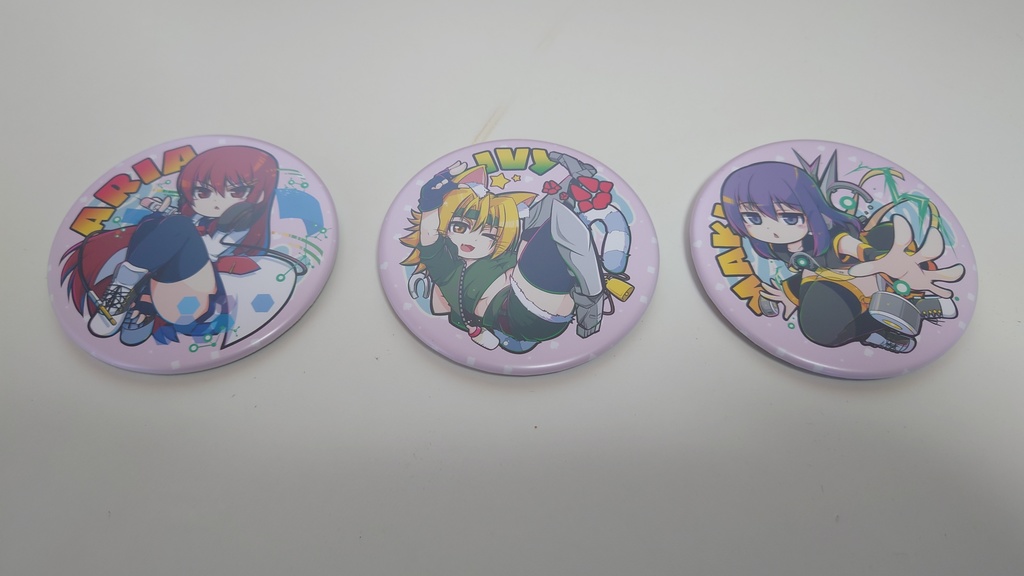 【機械の少女シリーズ】缶バッジ3個セット