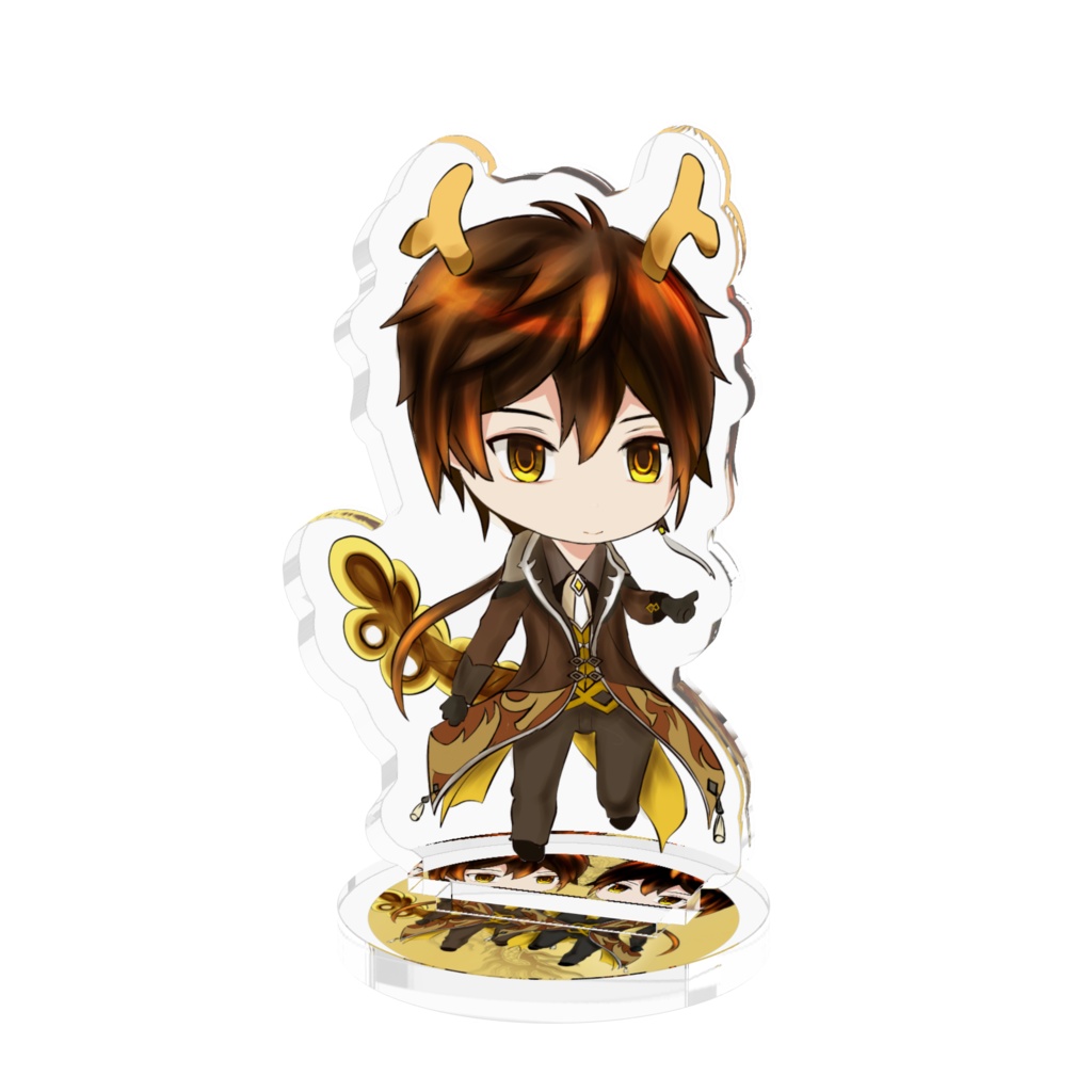 28cm Genshin Impact Zhongli Figure Toy PVC Collection