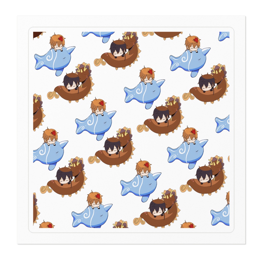 おねんね タルタリヤ(鯨) 鍾離(岩王帝君) 原神 genshin chili tartagl