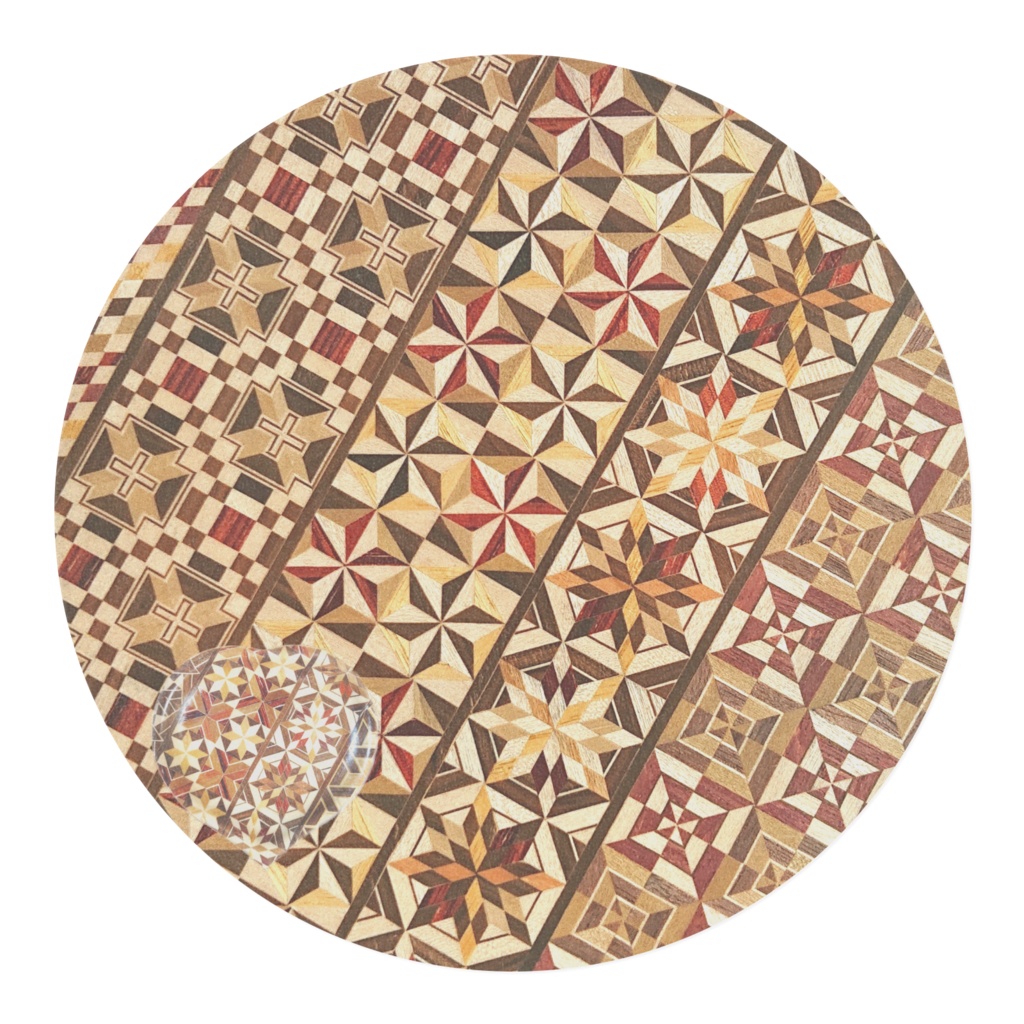 マスキングテープ寄木柄 日本の民族模様シリーズ Yosegi Woodcraft KANAGAWA JAPAN COOL