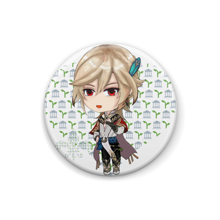 原神 アルハイゼン 立ち絵 缶バッジ 80個まとめ売り 原神 アルハイゼン
