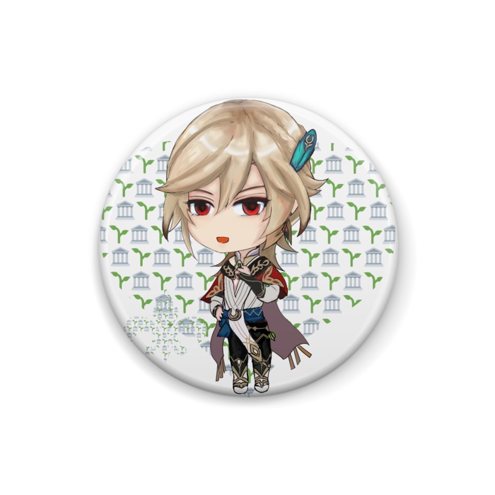原神 顔缶バッジ各種 アルハイゼン カーヴェ Alhaitham Kaveh アルカヴェ 艾爾海森 スメール Genshin Haikaveh / Kavetham