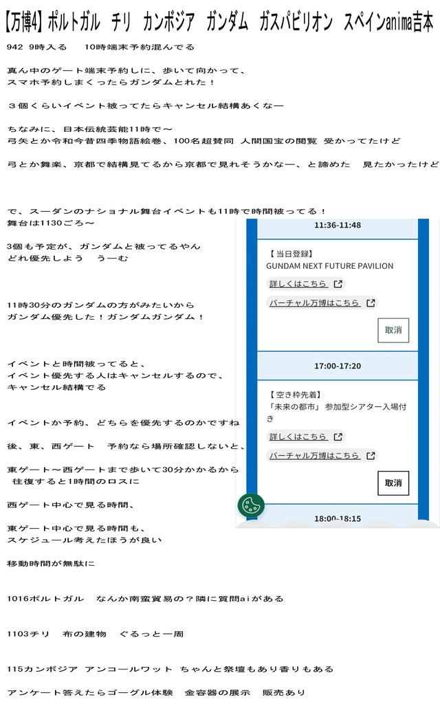 【大阪関西万博2025】 予約全コンプリート攻略ガイド&万博旅行一日スケジュール日記 EXPO2025: 女一人のんびりルーズ旅 10ノンフィクション 旅行記 非公式 同人