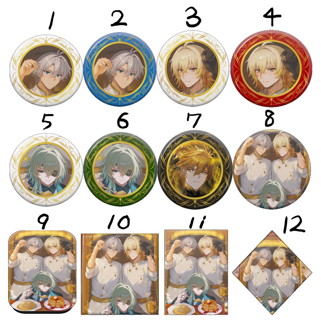 ファイノン モーディス アナイクス 黄金裔食堂開店!缶バッジ