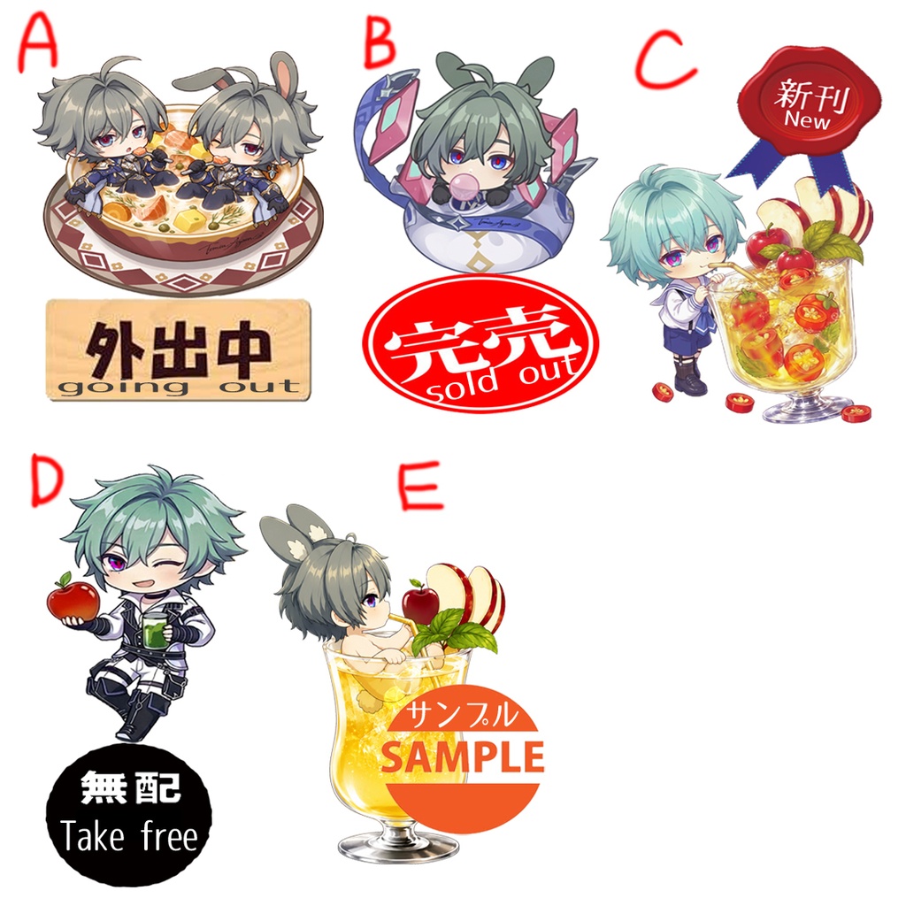 【原神POP同人販売会VER】sdローエン料理アクリルボードスタンドフィギュア⭐︎ミニキャラ各種lohen