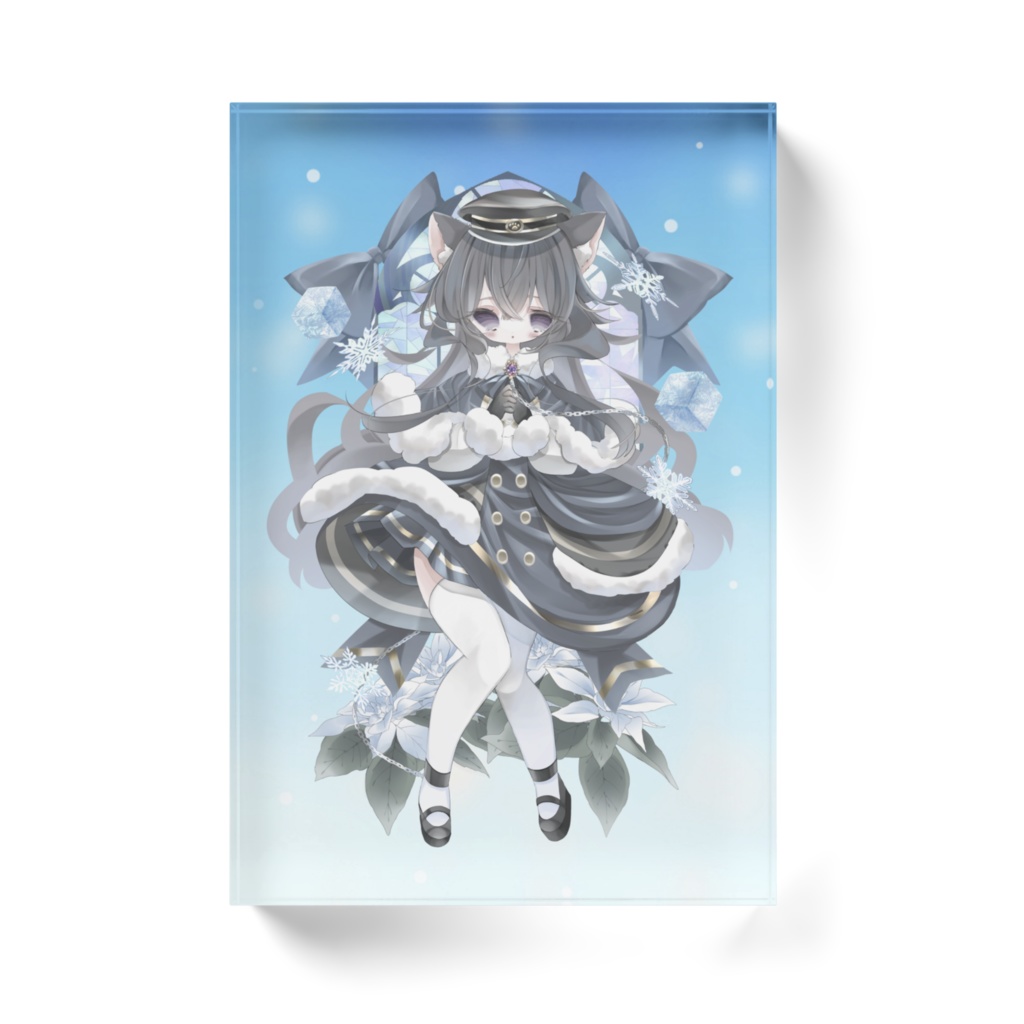 冬衣装アクリルブロック