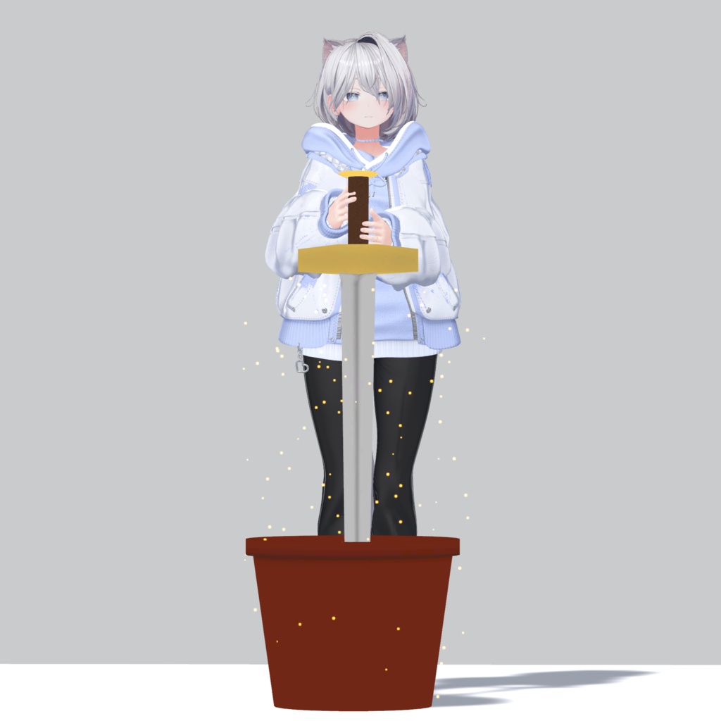 【VRchat用】一家に一本 勇者にしか抜けなそうな剣