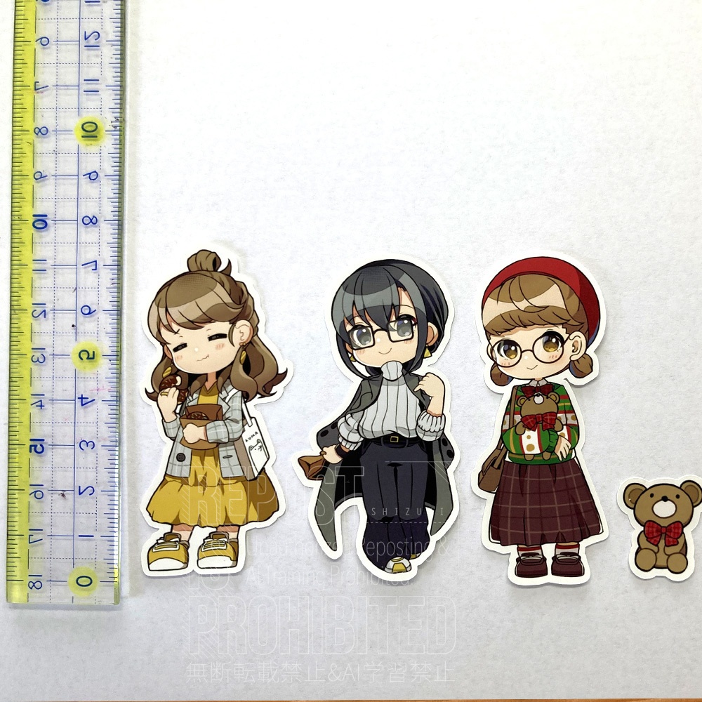 【リニューアル】食欲の秋を楽しむ | カラフルガールズシール autumn | 手帳・コラージュに