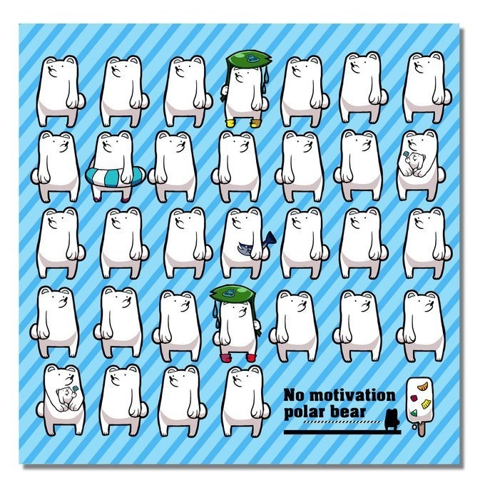 白くま　クリーナークロス（めがね拭き）