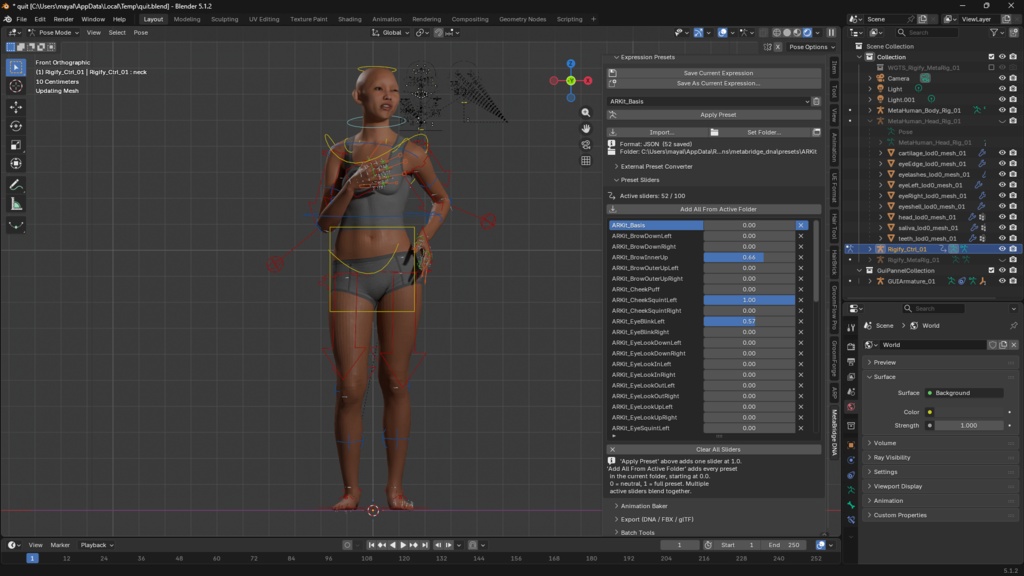 Metabridge_DNA Blender Extension