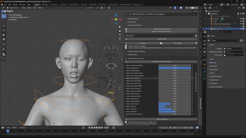 Metabridge_DNA Blender Extension