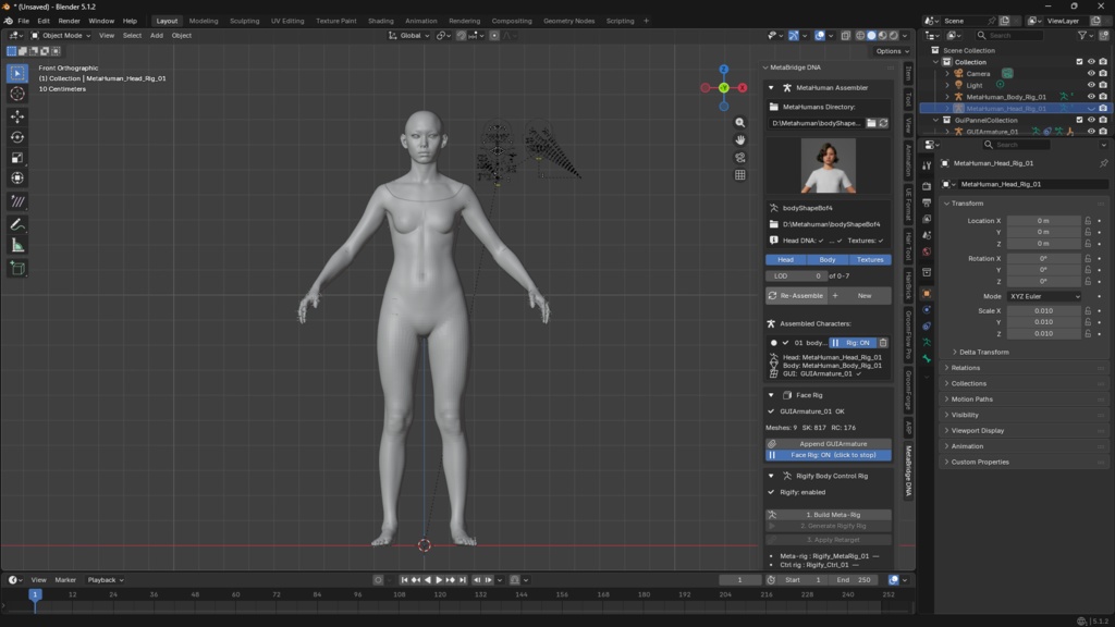 Metabridge_DNA Blender Extension