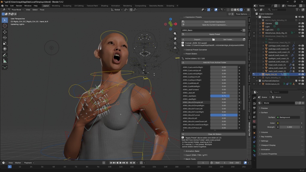 Metabridge_DNA Blender Extension